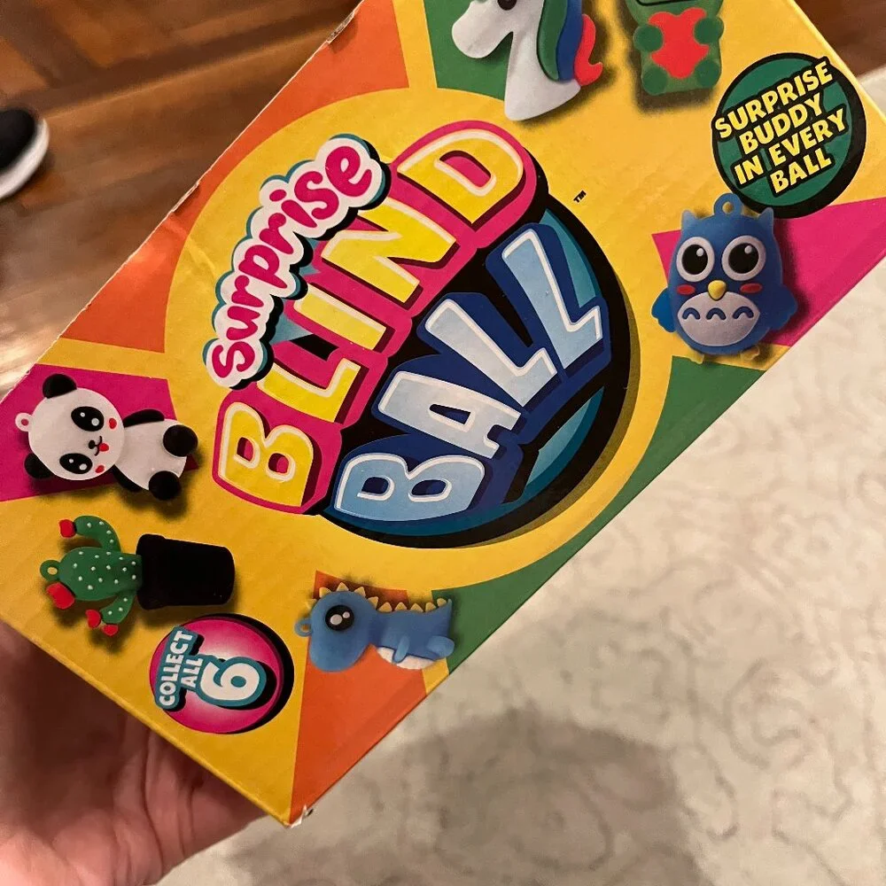 Surprise Fun Blind Ball Toy Lot 24 Mini Mystery Plastic Balls Kids Toys‎ Ages 3+